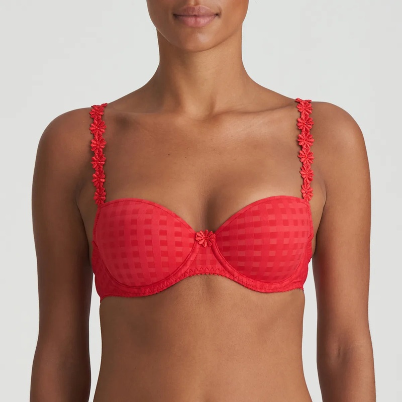 Avero Padded Balcony Bra In Scarlet – Marie Jo
