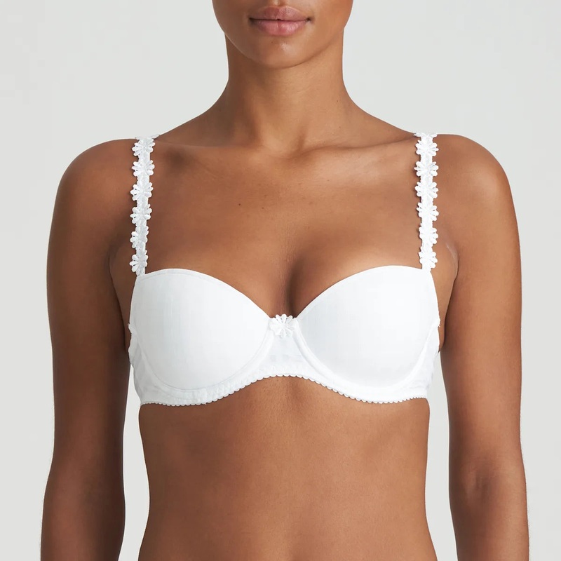 Avero Padded Balcony Bra In White – Marie Jo