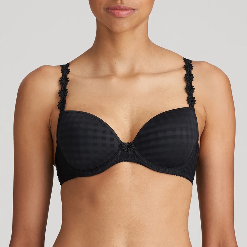 Avero Padded Plunge Bra In Black – Marie Jo