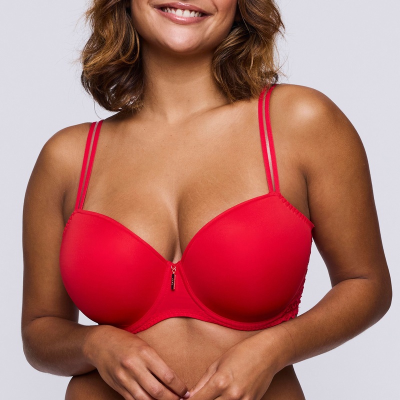 East End Padded Balcony Bra In True Red – Prima Donna