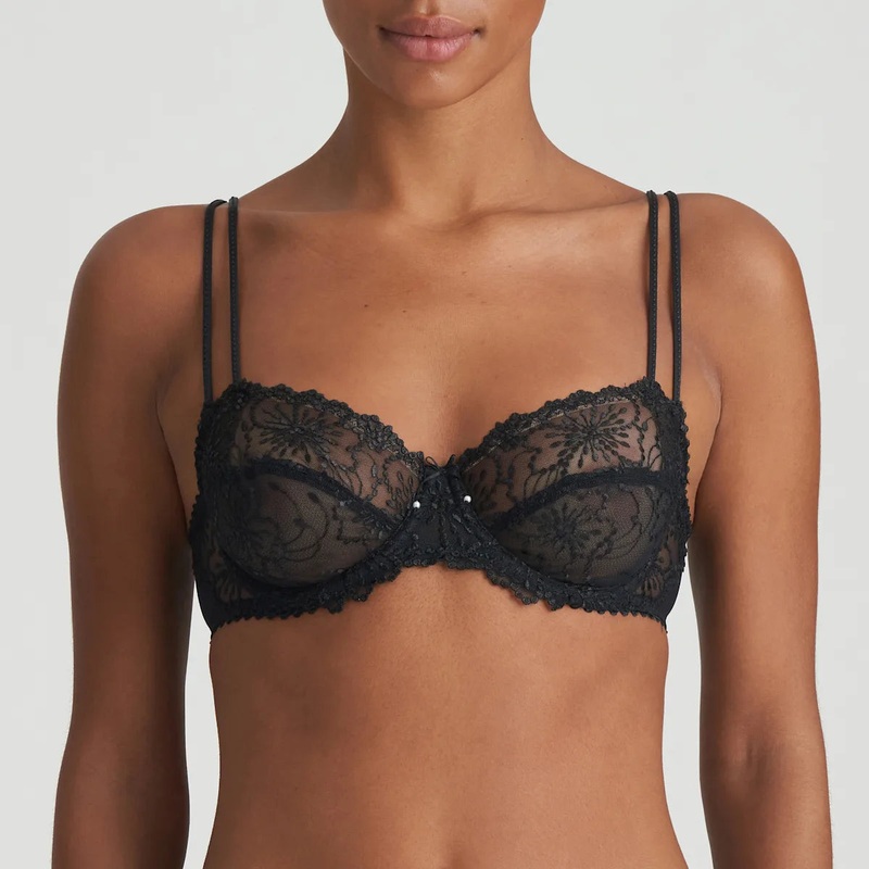 Jane Balcony Horizontal Seam Bra In Black – Marie Jo