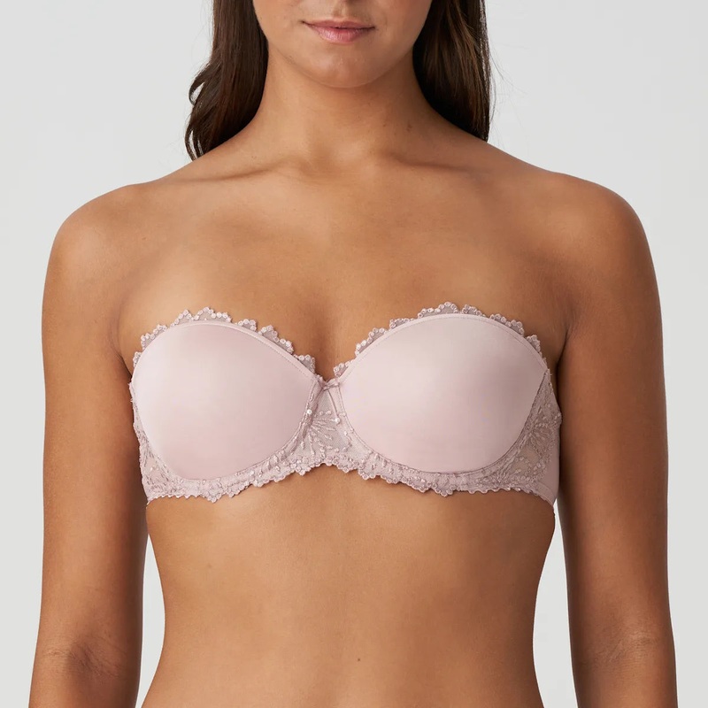 Jane Padded Strapless Bra In Bois De Rose – Marie Jo