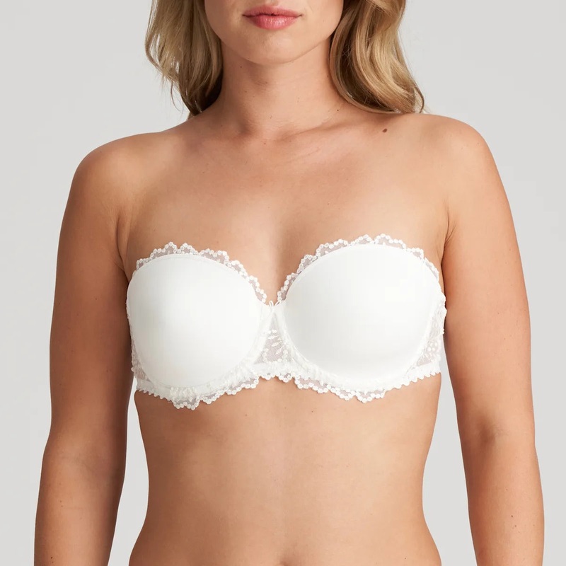Jane Padded Strapless Bra In Natural – Marie Jo