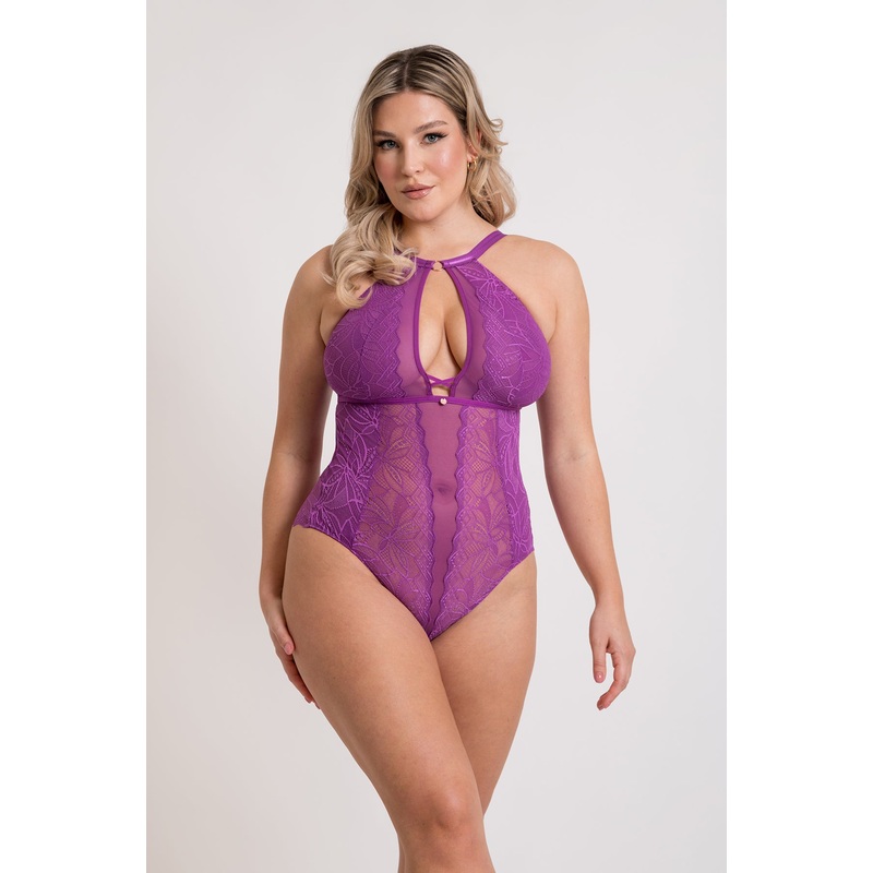 Scantilly Opulence Stretch Lace Body In Mystic Purple – Curvy Kate