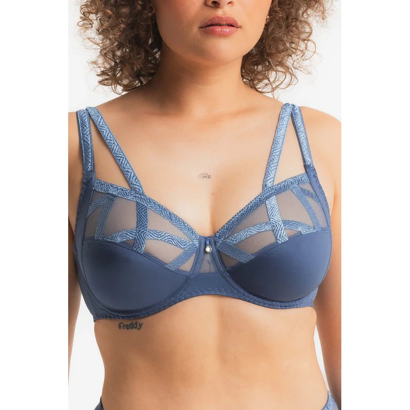 Serie Full Cup Bra In Blue Jeans – Louisa Bracq