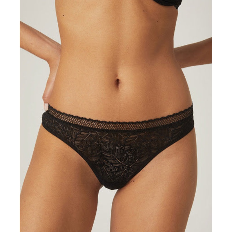 Comete Thong In Black – Simone Perele