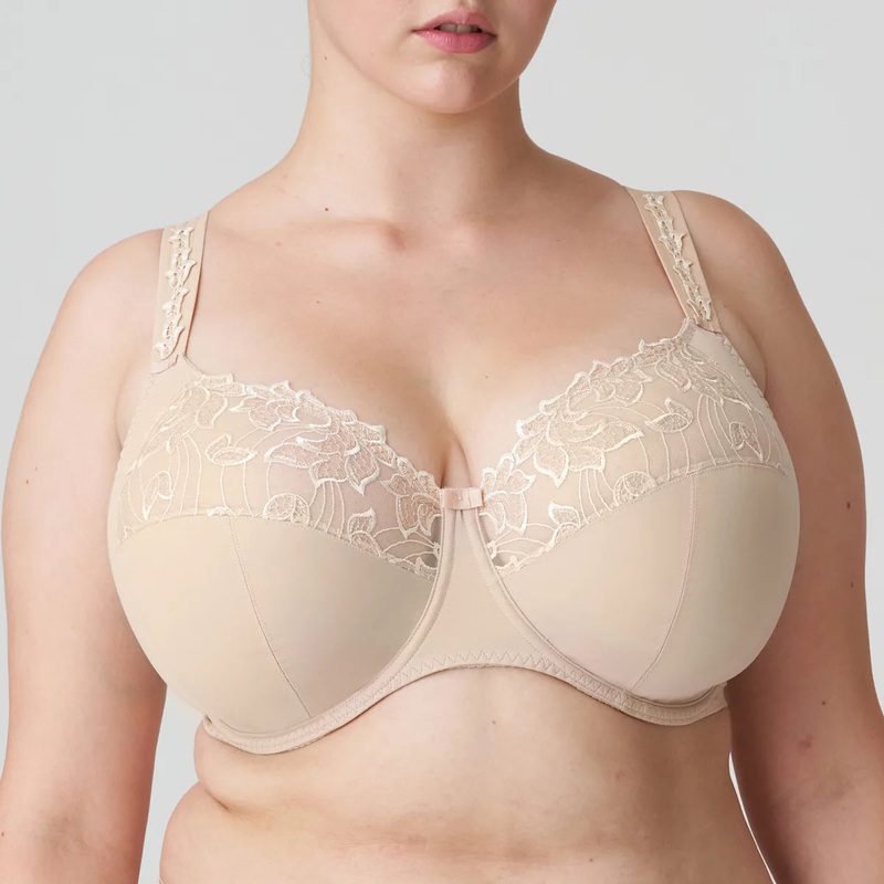 Deauville Full Cup Underwire Bra With Embroidery In Caffe Latte – Prima Donna