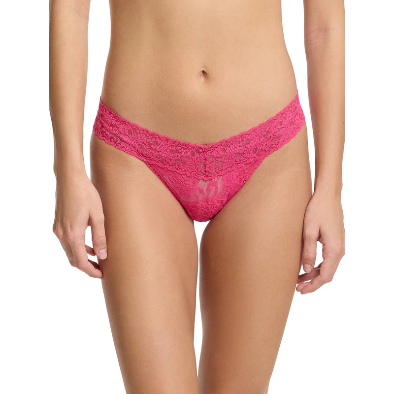 Low Rise Signature Lace Thong In Un-Beet-Able – Hanky Panky