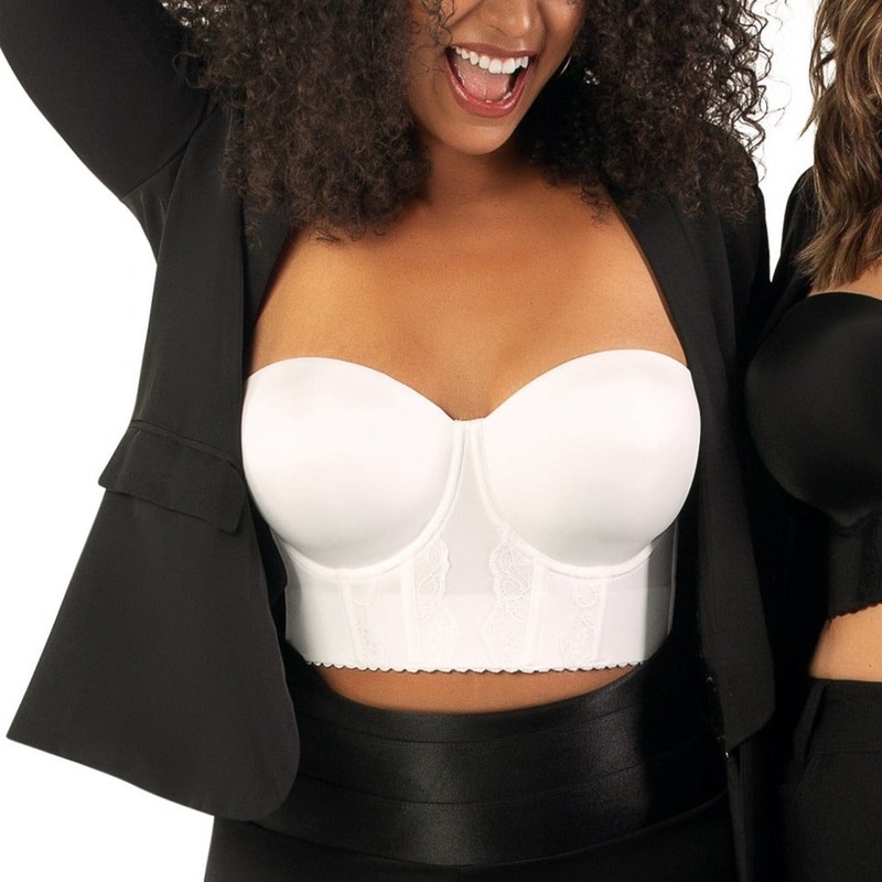 Elissa Bustier Bra In Pearl White – Parfait