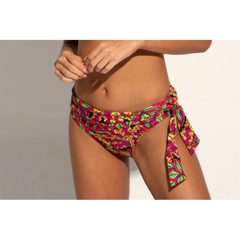 Heatwave Fold Over Tie Bikini Brief In Savannah – Pour Moi
