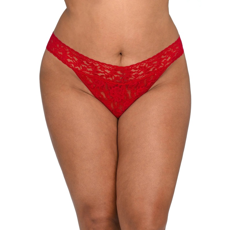 Plus Size Original Rise Signature Lace Thong – Hanky Panky