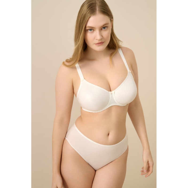 Satin Non Padded Full Cup Seamless Bra In Natural – Prima Donna