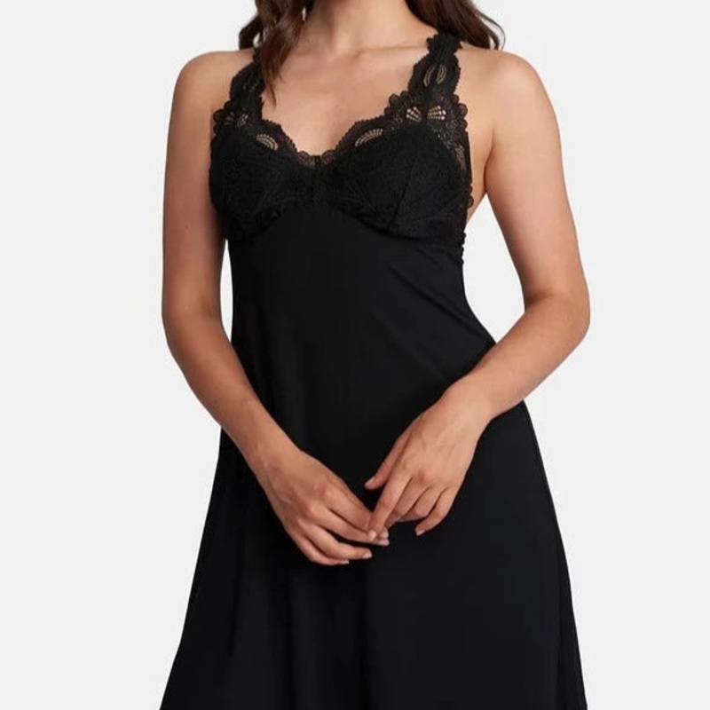 Belle Epoque Iconic Chemise In Black – Fleurt