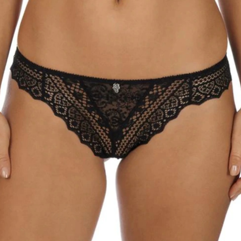 Cassiopee Thong In Black – Empreinte