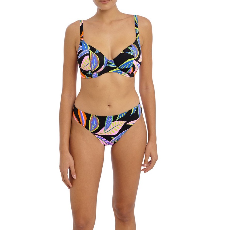Desert Disco Plunge Bikini Top In Multi- Freya