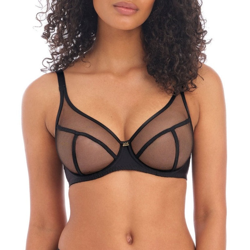 Snapshot Mesh High Apex Bra In Black – Freya