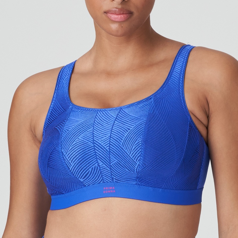 The Sweater Wireless Sports Bra In Electric Blue – PrimaDonna