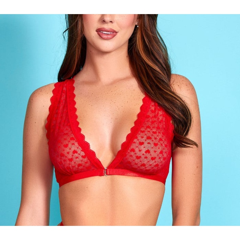 After Your Heart Bra In Red