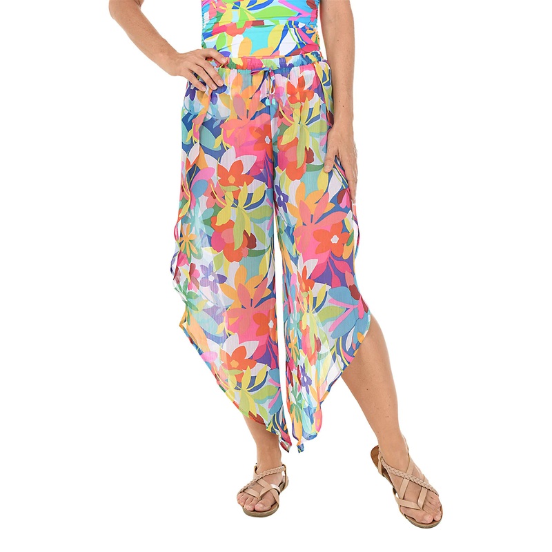 Away We Go Chiffon Pants In Multi – BLEU