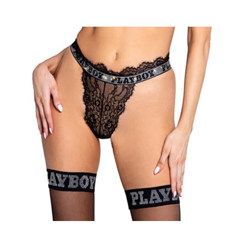 Bunny Starlet Thong In Black – Playboy