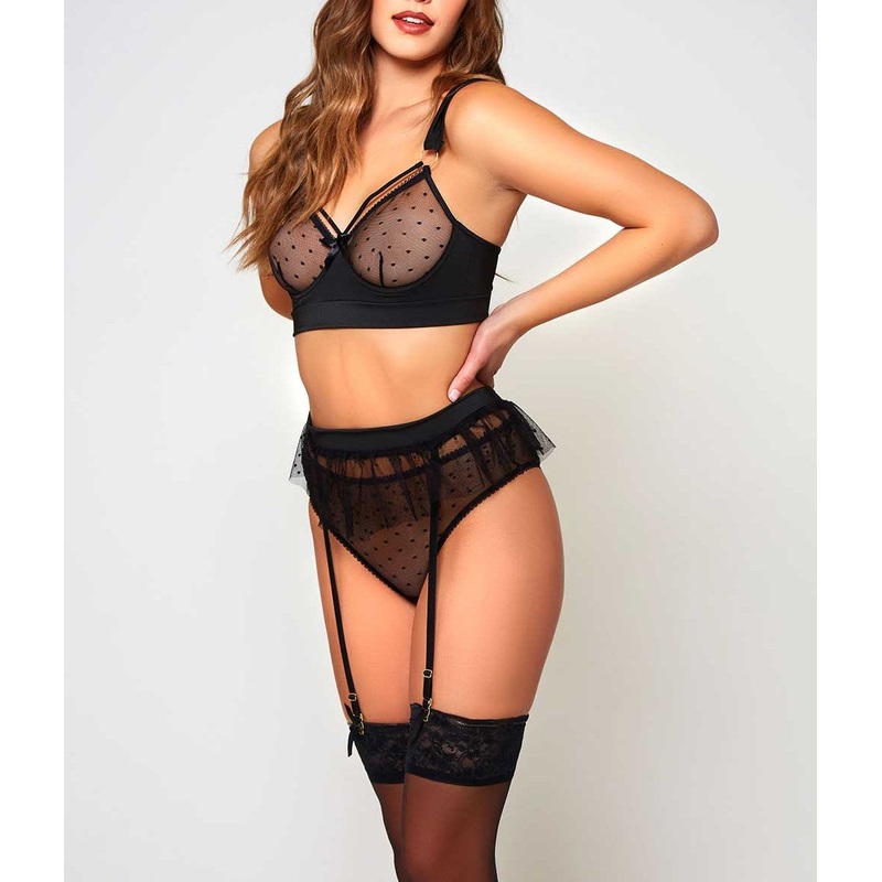 Kimberly Mesh Bra In Black