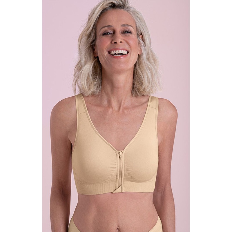 Lynn Post Mastectomy Front Zip Bra In Desert – Anita