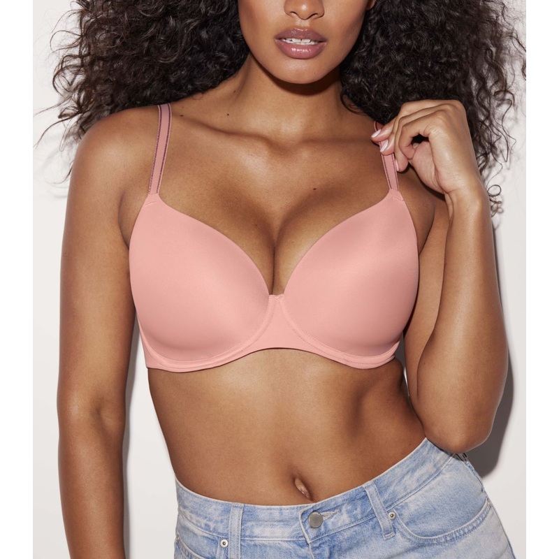 Undetected Molded Plunge T-Shirt Bra In Ash Rose – Freya