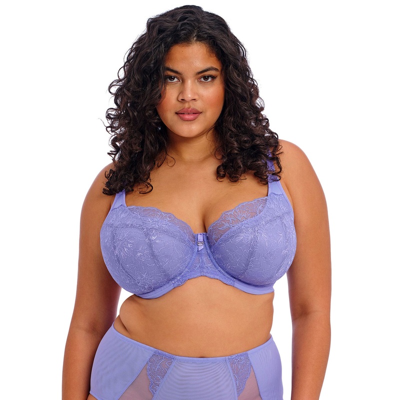 Brianna Underwired Padded Half Cup Bra In Jacaranda – Elomi