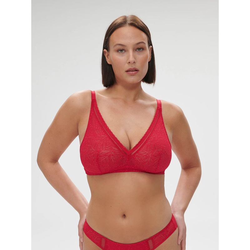 Comete Wireless Bra In Ruby Pink – Simone Perele