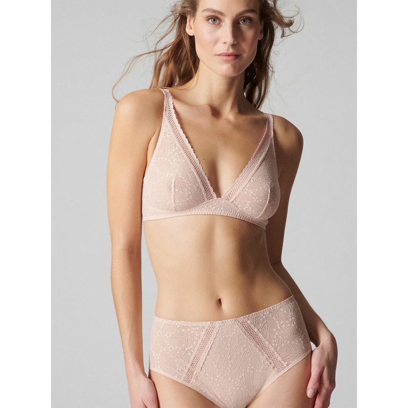 Comete Wireless Bra In Sand Light Pink – Simone Perele