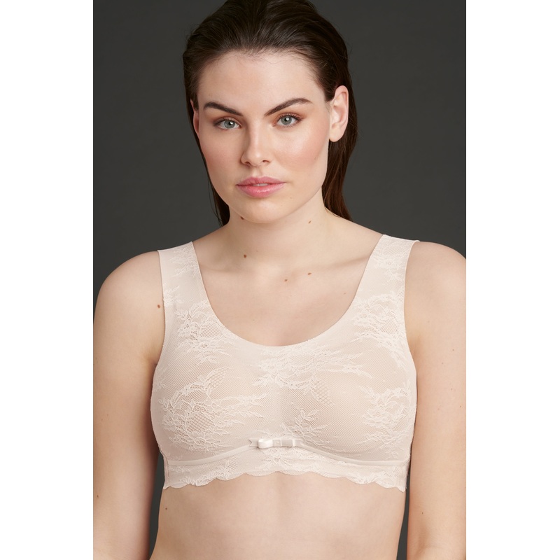 Essentials Lace Bralette in Crystal – Anita