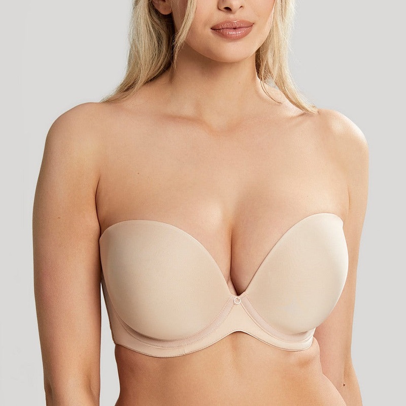 Faith Moulded Plunge Strapless Bra In Latte – Cleo by Panache