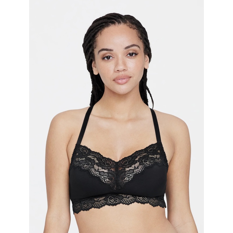 Goddess T-Back Busty Bralette In Black – Skarlett Blue