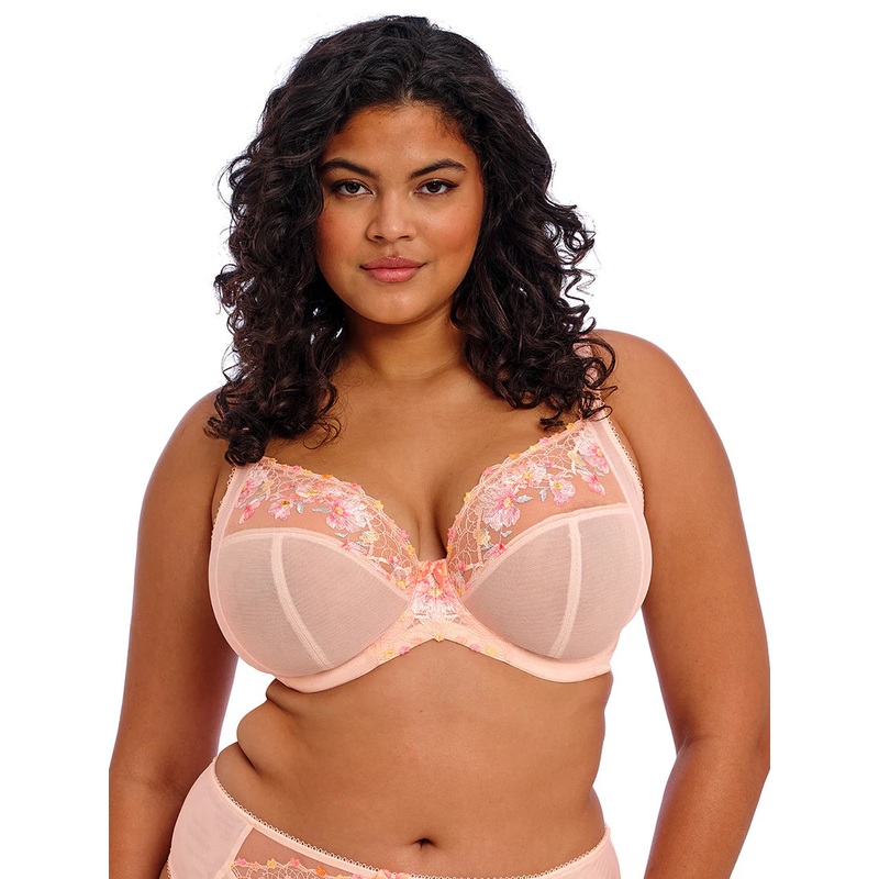 Himari Underwired Plunge Bra In Peach Whisper – Elomi