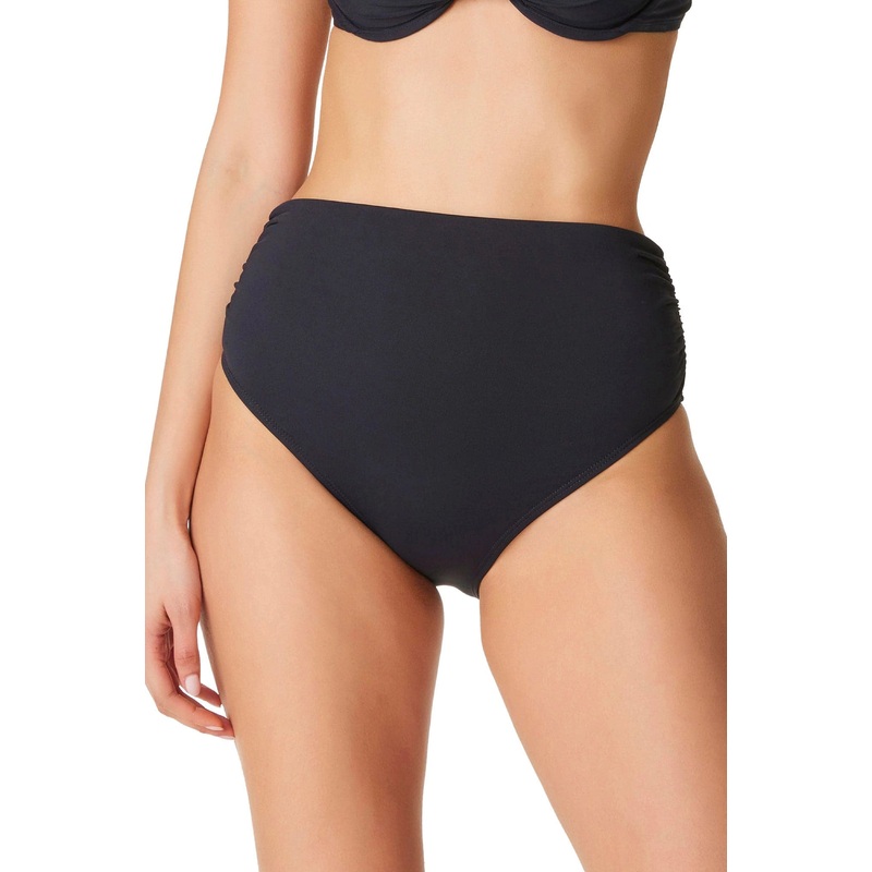 Kore Shirred High Waist Bikini In Black – BLEU