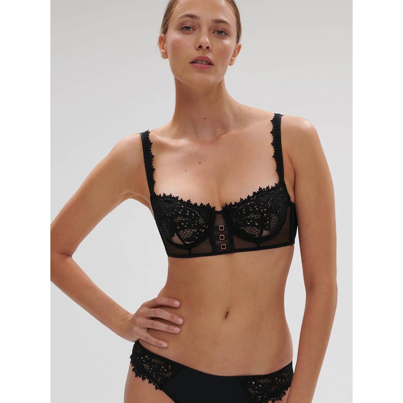 Mystic Demi-Cup Bra In Black – Simone Perele