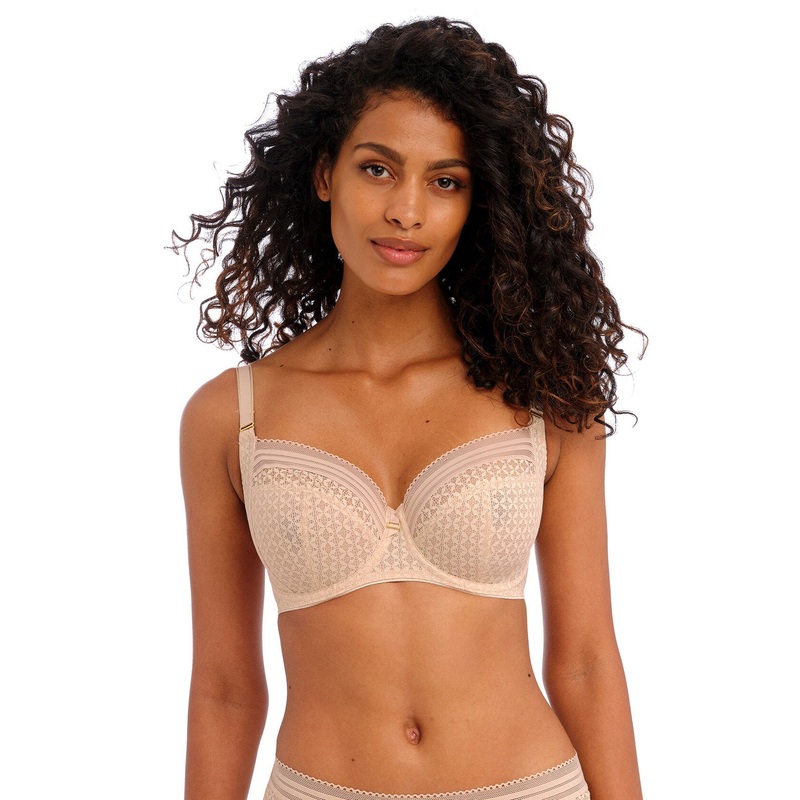 Viva UW Side Support Bra In Lace Natural Beige – Freya