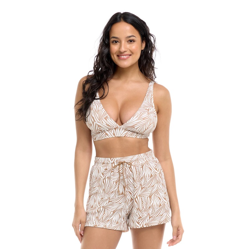 Biomes Isabella Wide Band Triangle Top In Tan – Skye