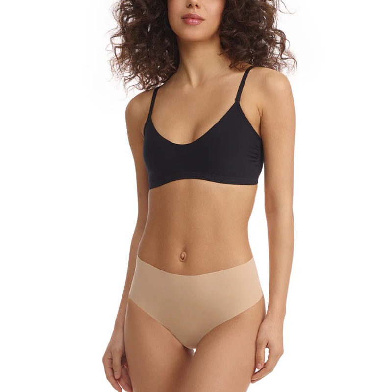 Classic Mid-Rise Thong In Beige – Commando