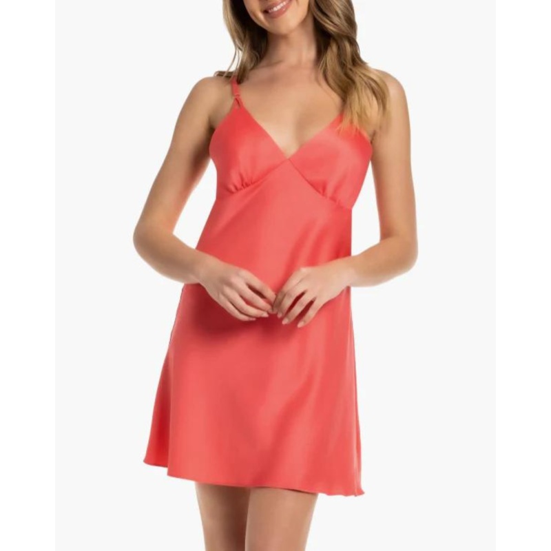 Indy Chemise In Coral – Midnight Bakery