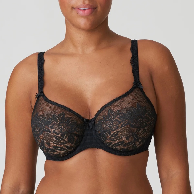 Madison Non Padded Full Cup Seamless Bra In Black – Prima Donna