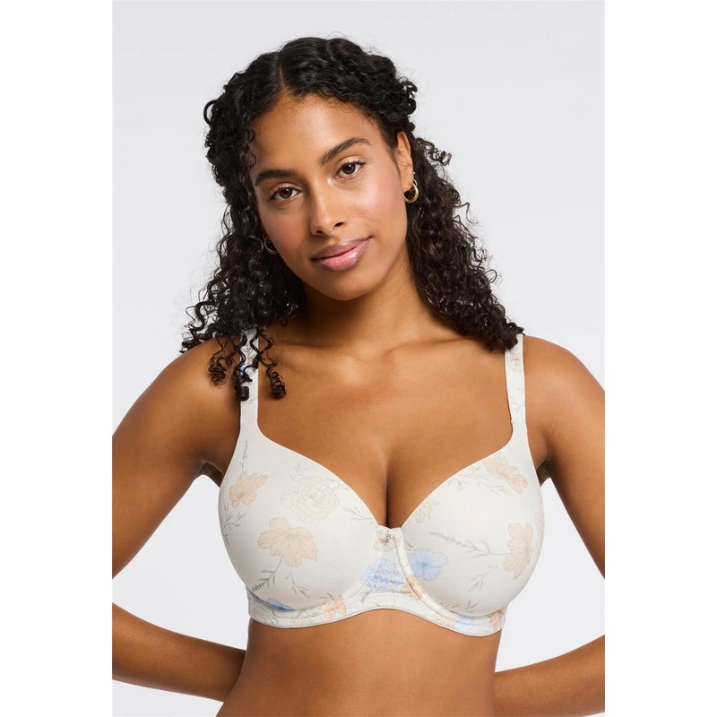 Pure Plus Full Coverage T-Shirt Bra Le Jardin Print – Montelle