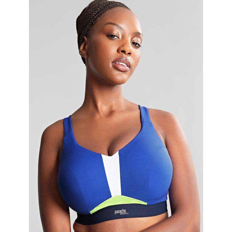 Ultra Perform Non Padded Wired Sports Bra In Blue – Panache