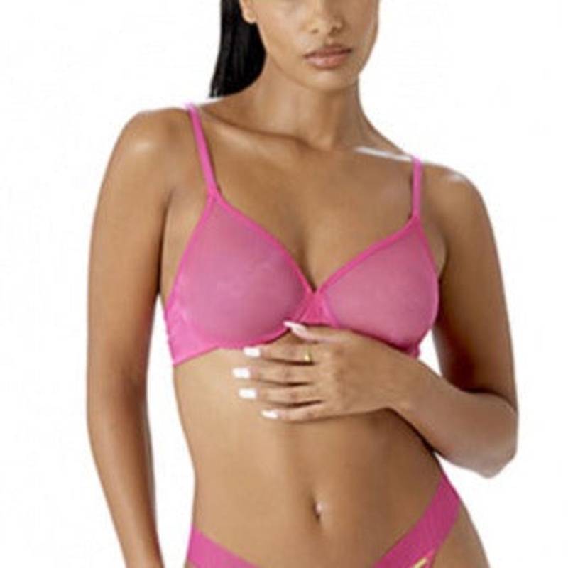 Glossies Sheer Bra In Magenta – Gossard