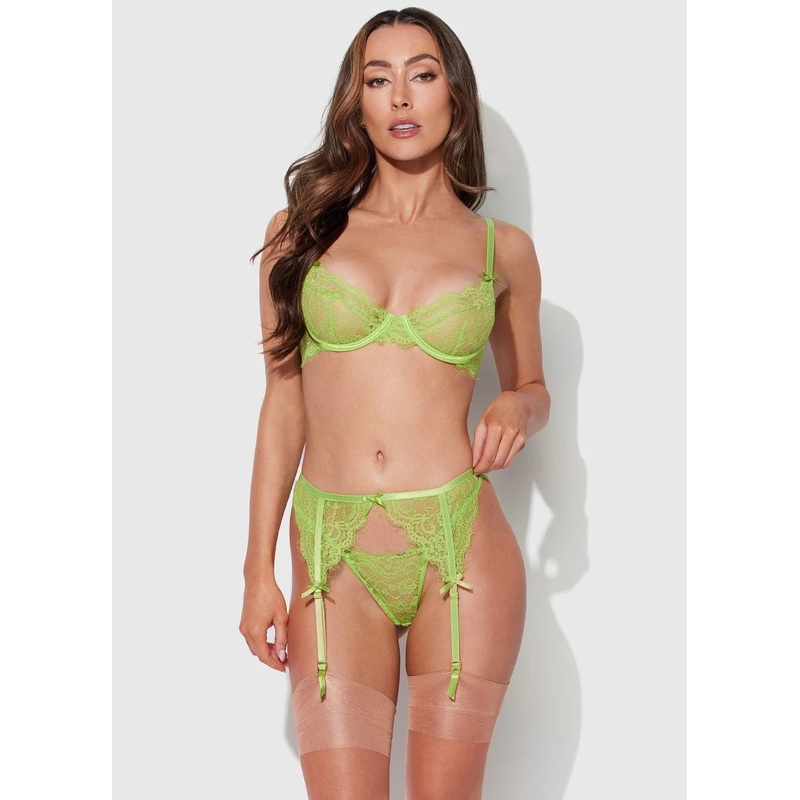 Shavon Lace Bra In Lime Green – House of Desire