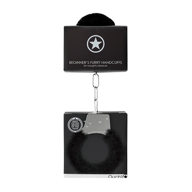 Beginners Handcuffs Furry Black – Shots