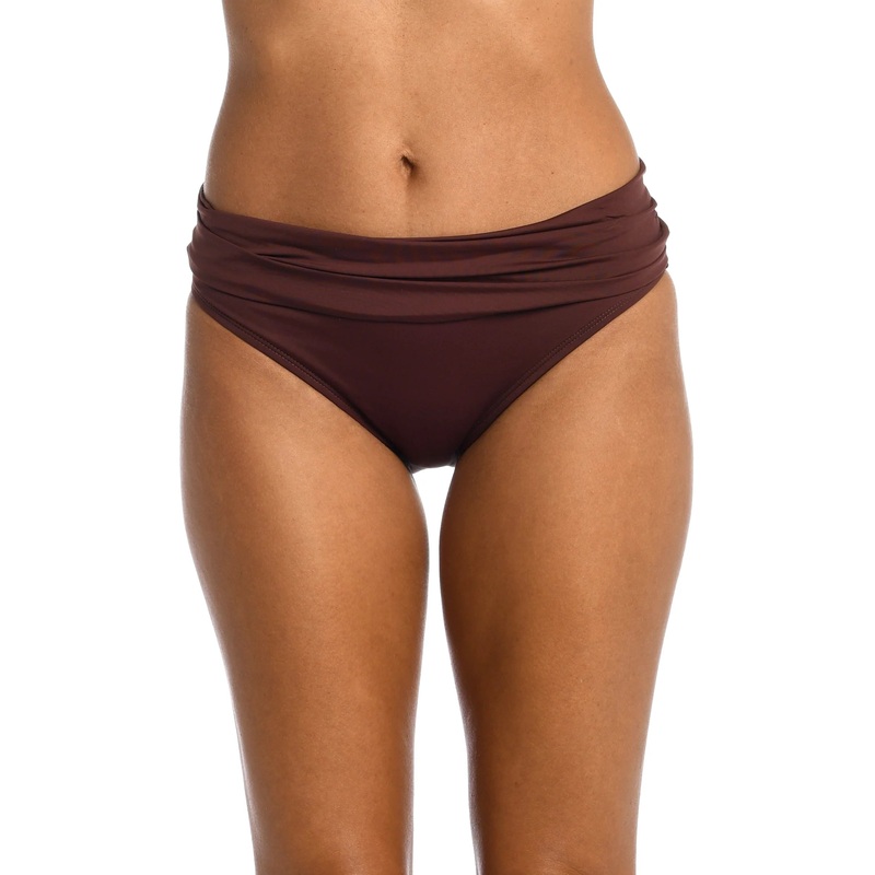 Island Goddess Shirred Band Hipster Bottom In Java – La Blanca