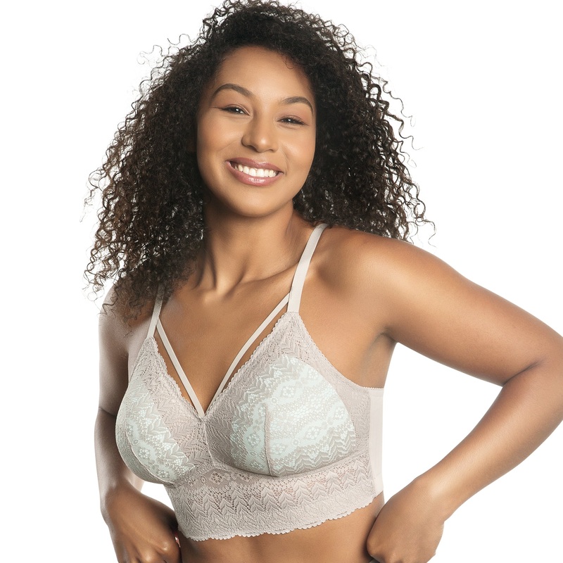 Mia Lace Wire Free Padded Bralette In Sandstone – Parfait