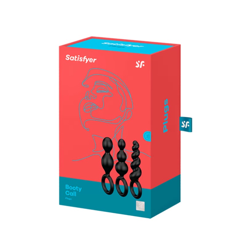 Booty Call 3pc Set In Black – Satisfyer