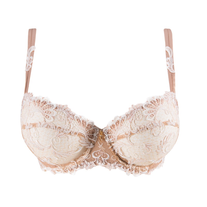 Dressing Floral D+ Demi Cup Bra In Ambre Nacre – Lise Charmel
